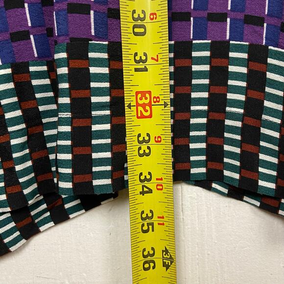 Maeve Anthropologie Gianna Tunic V Neck Geometric Print Dress Pockets 2 Petite - Picture 12 of 14